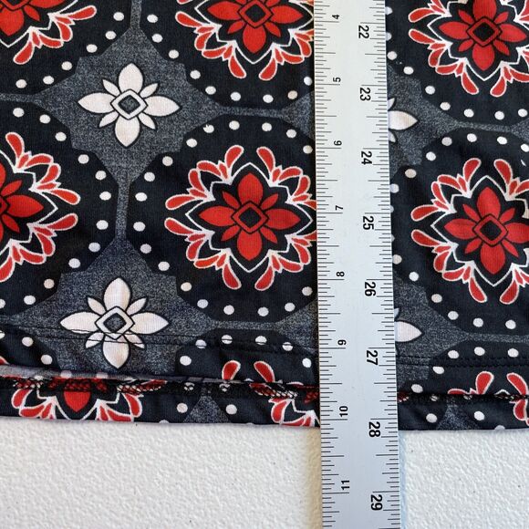 J Khaki JK Girls Authentic Long Sleeve A Line Dress Size M Black Floral Print - Picture 8 of 10